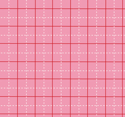 Grid line on red background,