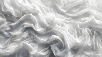 Obraz premium A white fabric with a pattern of waves