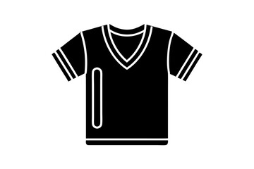 Line Art Sports Jersey Icon - Numbered Shirt Vector Design