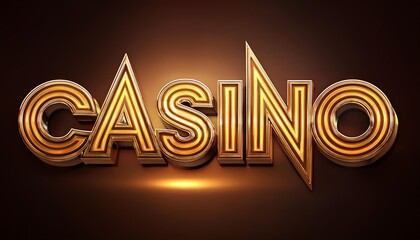 Fototapeta premium Casino 3D sign