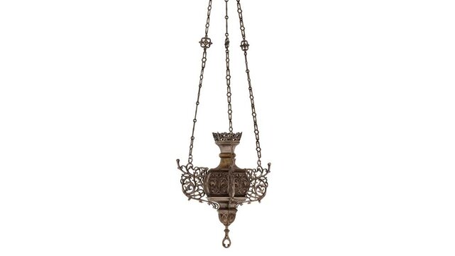 Chandelier Lamp on white background