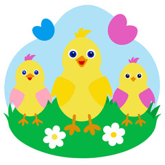 two birds on a branch