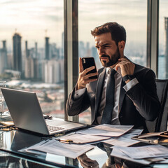 businessman on phone