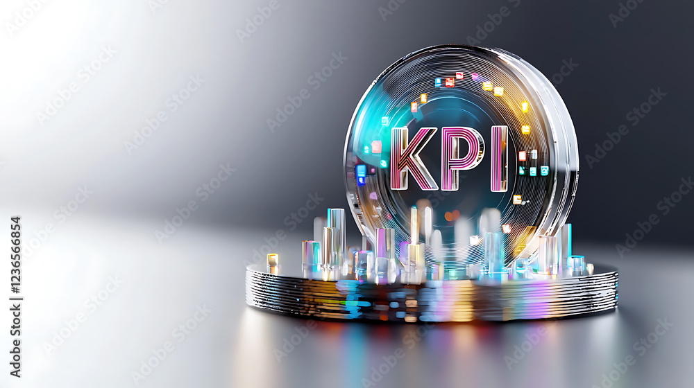 Poster kpi metrics visualization business environment digital art modern viewpoint performance analysis