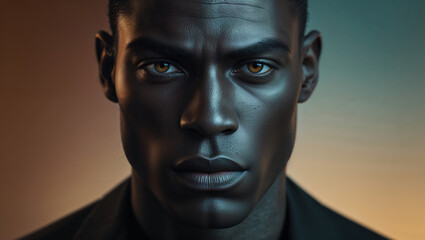 Dramatic Male Portrait Studio Lighting Photography