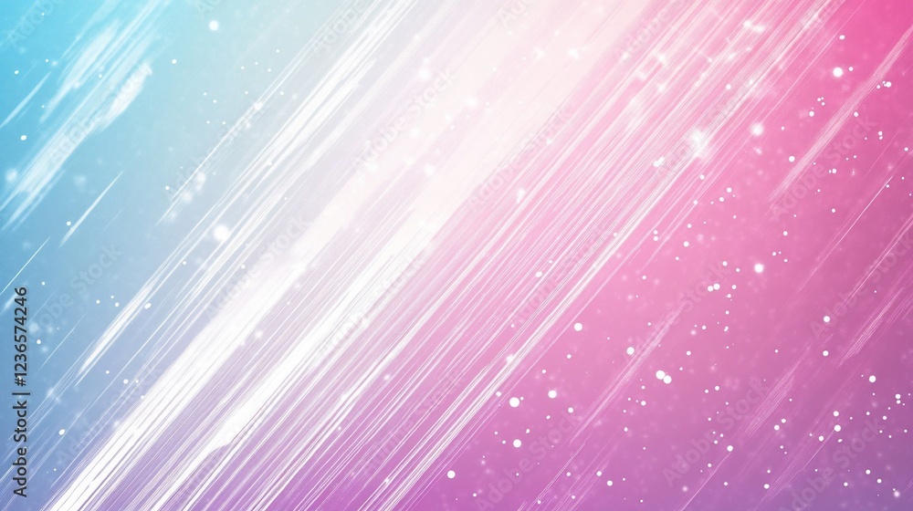 Poster gradient abstract background with light streaks and small white dots overlayed