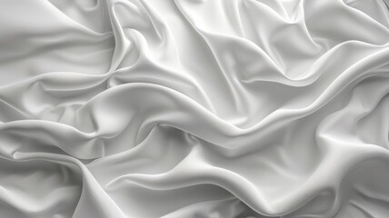 A white fabric with a pattern of a wave
