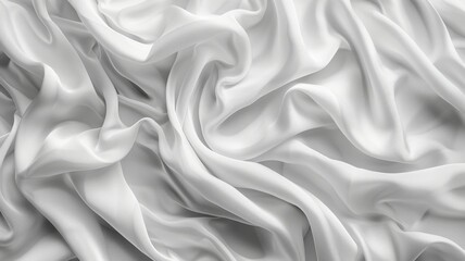 A white fabric with a pattern of a wave