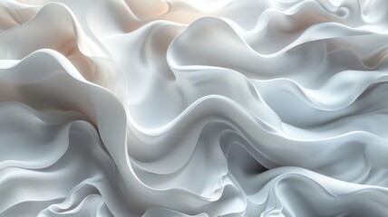 The image is a close up of a white fabric with a lot of folds and wrinkles