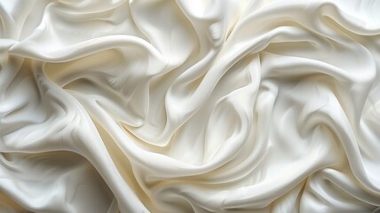 A white fabric with a pattern that is not visible