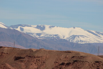 Snow Capped Atlas Mountains in Morocco