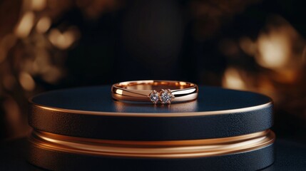 Elegant diamond ring radiant luxury