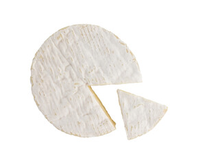 camembert cheese isolated