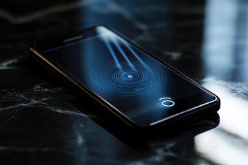 Connecting to the world with a mobile hotspot feature on a sleek smartphone. Generative AI