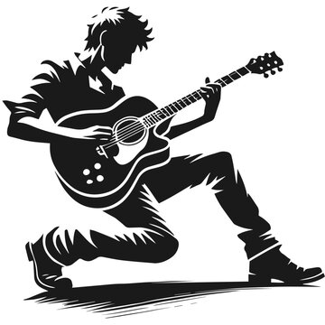 recommend clip art: Guy playing guitar