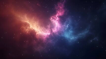 Captivating Cosmic Brilliance   Mesmerizing Galactic Nebula in Deep Space with Vibrant Colors Swirling Gases and Shimmering Stars