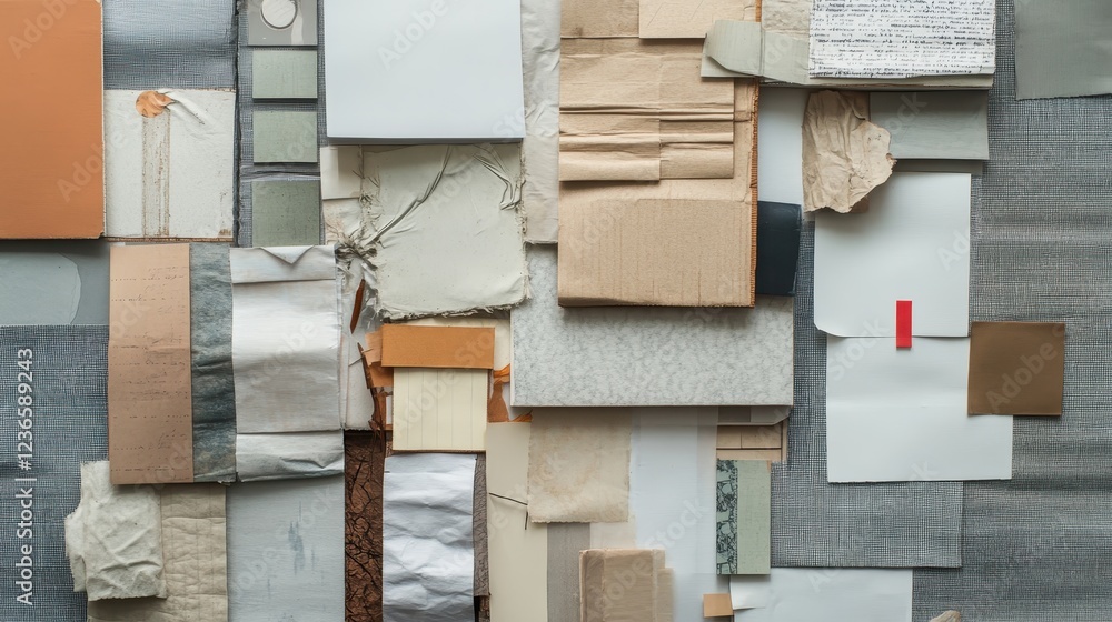 Aufkleber collection of textured materials showcasing various colors and textures arranged on a flat surface f