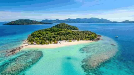 Obraz premium Island Paradise: Tropical Getaway