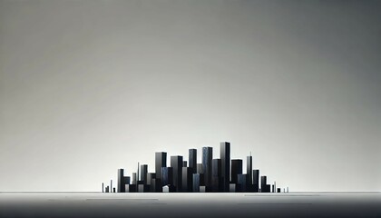 ミニマリストなモノクロ都市風景｜Minimalist Monochrome Cityscape