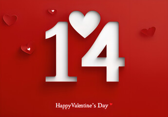 February 14th Heart Design