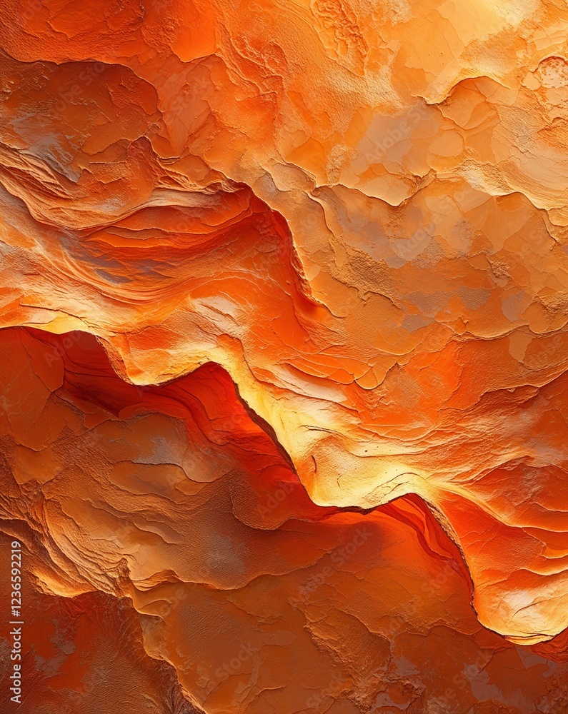 Poster rich orange with abstract warm textures and subtle patterns of light abstract summer concept backgro