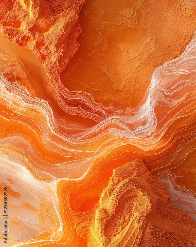 Poster rich orange with abstract warm textures and subtle patterns of light abstract summer concept backgro