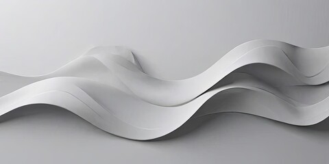 Obraz premium A white line with a wave pattern