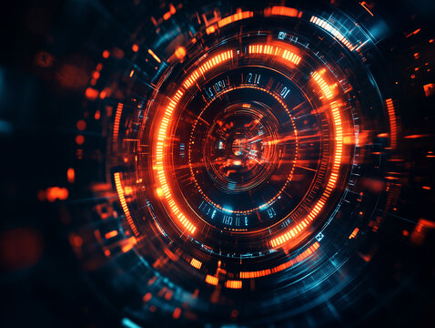 Futuristic Digital Vortex