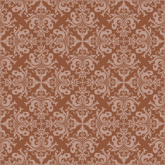 Vector damask seamless pattern with Ornamental Motifs for Decor Design. © PPS Inspire Art