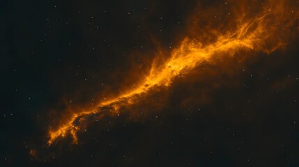 Stunning image depicting a fiery powerful cosmic explosion within the vast mysterious expanse of the universe  Swirling clouds of plasma and energy radiate with an intense