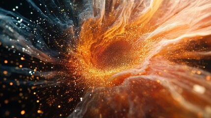 Big data network visualization concept. Digital music industry, abstract science background. Virtual flow big binary data visualization illustration