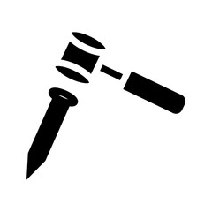 hammer symbol, logo illustration and nail.