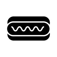 Adobe Illustrator ArtwHotdog icon. Delicious hot dog. Fast food sign. Hotdog vector icon and illustration. Bbq sausage. Street food icon and logo. Sausage icon. Butcher shop. Sausage in dough.ork