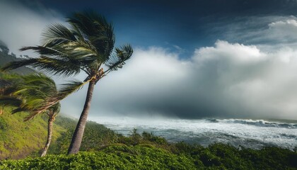 trees on the beach