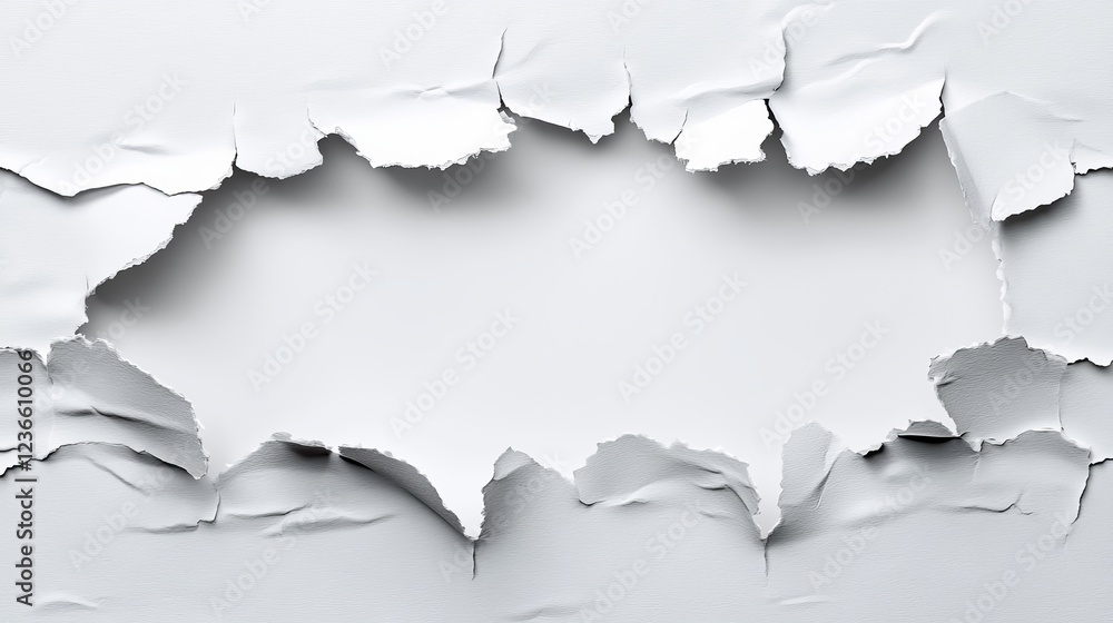 Poster elegant torn paper background with soft textured layers providing ample space for creative text plac