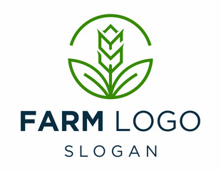 Logo about Agriculture created using the CorelDraw application. on a white background.