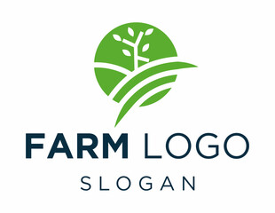 Logo about Agriculture created using the CorelDraw application. on a white background.