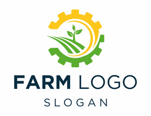 Logo about Agriculture created using the CorelDraw application. on a white background.
