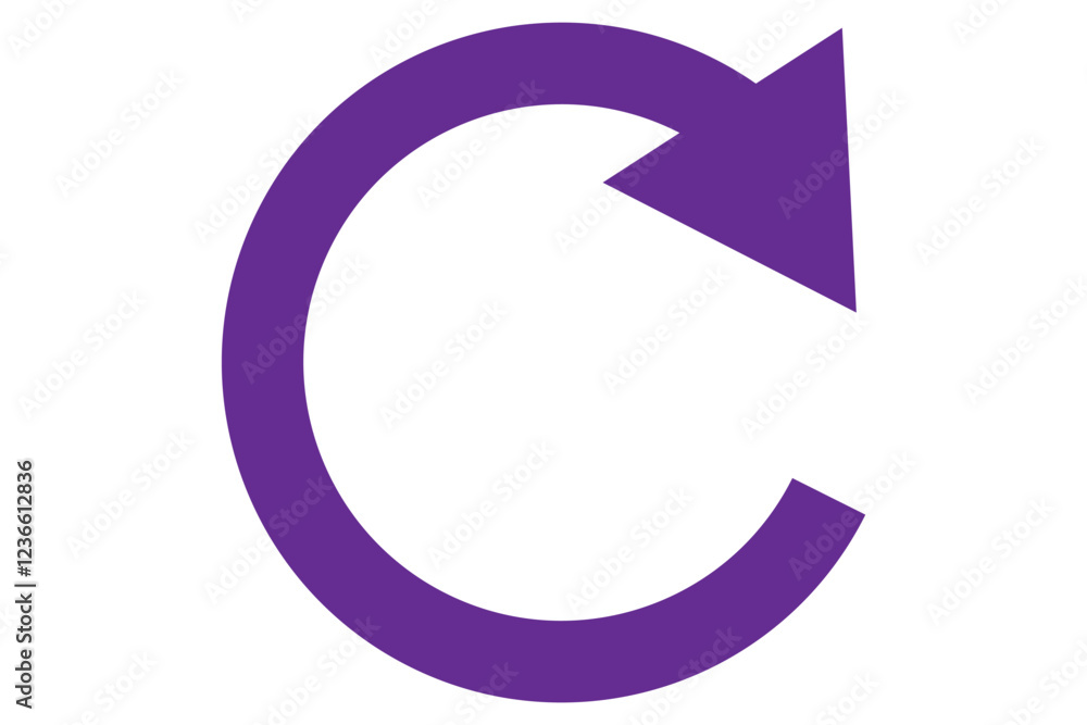Poster rotate vector arrow icon. vector isolated sign symbols and elements. refresh and reload arrow icon. 