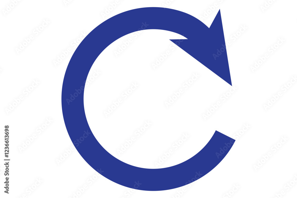 Poster rotate vector arrow icon. vector isolated sign symbols and elements. refresh and reload arrow icon. 