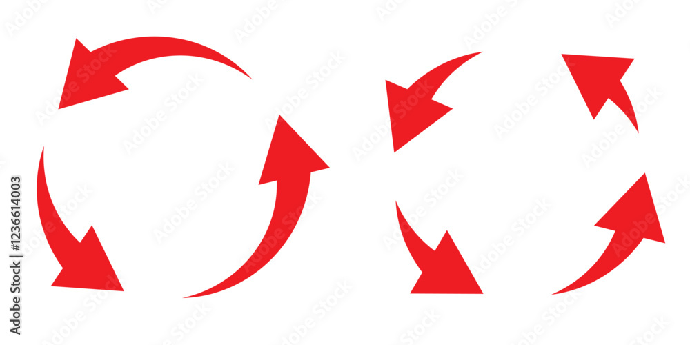 Poster circle arrow icon set. circular arrow icon, refresh, reload arrow icon symbol sign, vector illustrat