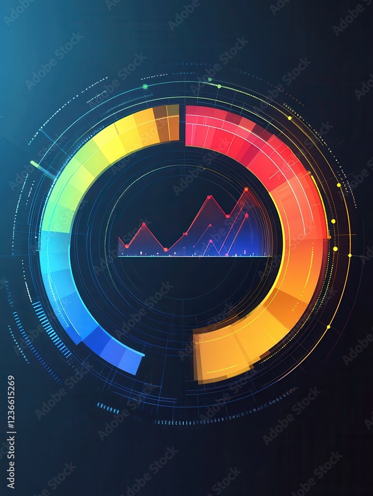 Poster graphical business report template with modern style charts and graphs. info chart template of set, 