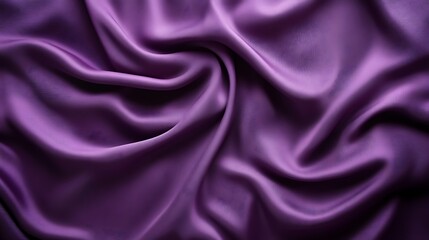 Obraz premium Draped Purple Silk Fabric Showing Texture and Waves