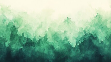 Obraz premium Vibrant Green and White Abstract Painting Featuring Dynamic Brush Strokes and Textured Layers Evoking a Sense of Calmness and Creativity in Contemporary Artistic Expression