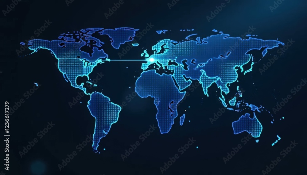 Poster data exchange digital technology background for software development