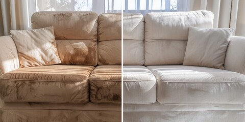 Sofa Cleaning Transformation: Before & After