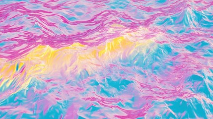 Abstract Pastel Mountainscape: A Dreamy Digital Art