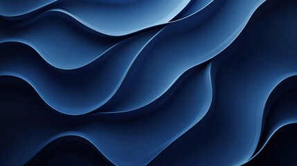 Obraz premium Abstract Blue Wave Pattern