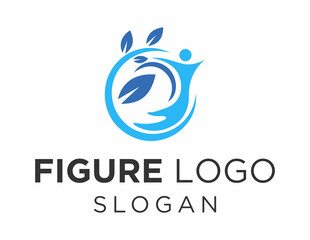 Logo about Figure created using the CorelDraw application. on a white background.