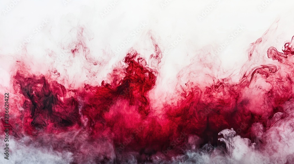 Canvas Prints deep red and pink gradient sky with dramatic color swirls